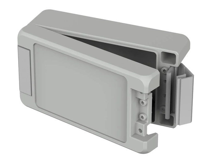 Bopla BA 140806 F SIL-7035 (00123125.SIL) - aluminum enclosure with a recess in the cover and silicone lid seal (159 x 86 x 60 mm)