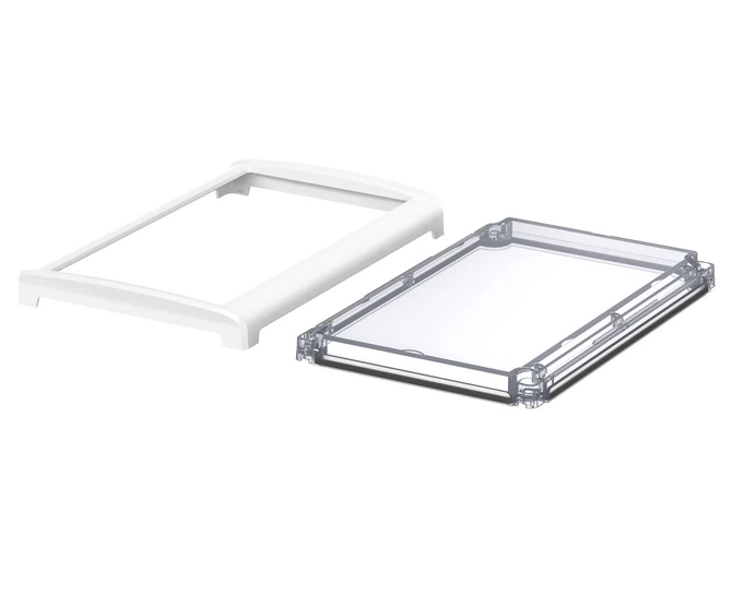 Bopla BOV 2114_ FO 9003 D G (48326430) - przezroczysta pokrywa BoVersa typu transparent z otwartym białym design coverem (210 x 140 x 24 mm)