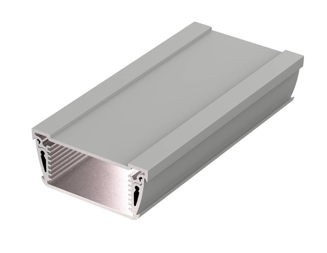 Bopla ASPH 830-0150 9006 (94211150) - asymetryczny profil aluminiowy półotwarty (74 x 32,8 x 150 mm)