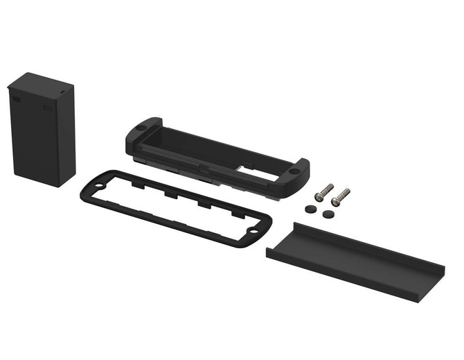 BOPLA ABM 1000 AL BE (84102100) - mounting lid with removable aluminium cap and compartment for 9V block battery for AB 1000