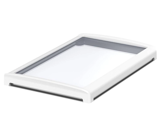 Bopla BOV 2819_ FO 9003 D G (48328630) - BoVersa transparent plastic lid with open white design cover (275 x 185 x 29 mm)