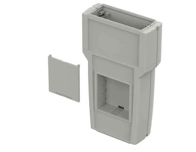 Bopla ART 655 F with BE 60 (34165591) - obudowa z wgłębieniem w pokrywie i z pojemnikiem na baterie (204 x 110 x 41 mm)