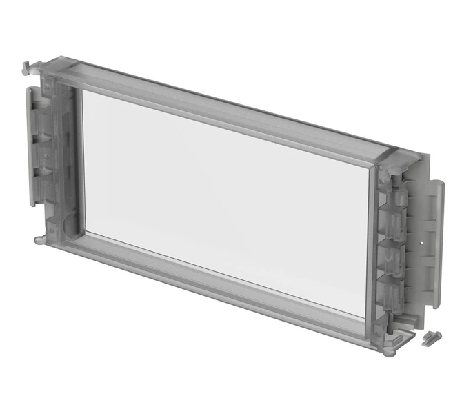 Bopla FD 7000 G (79003300) - pokrywa przezroczysta przednia z wgłębieniem i z uszczelką obudowy CombiCard 5000-7000 (323 x 146 x 34 mm, 3U 49HP)