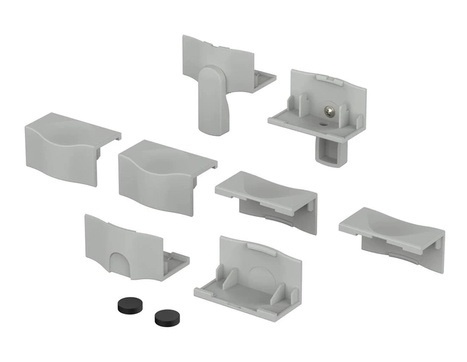 Bopla BO-KS 3-7035 (68031000) - cap set with collapsible tip-up feet