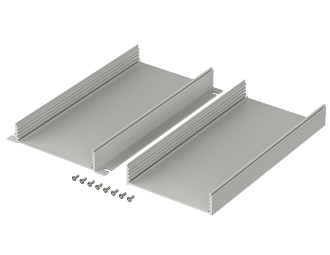 Bopla F 1048-220 WL (97218220) - profil aluminiowy półotwarty do montażu naściennego (105 x 48 x 220 mm)