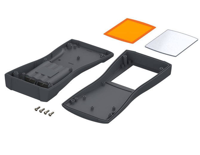 BOPLA BS 803 DIS-7024 (82803224) - obudowa z ABS z oknem wyświetlacza i pojemnikiem na baterie (209,3 x 98 x 34,8 mm)