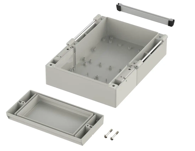 Bopla RD 5000 K (79000400) - tylna pokrywa z uszczelką i z komorą zaciskową obudowy CombiCard 5000-7000 (175,7 x 236,7 x 50 mm 3U 20HP)