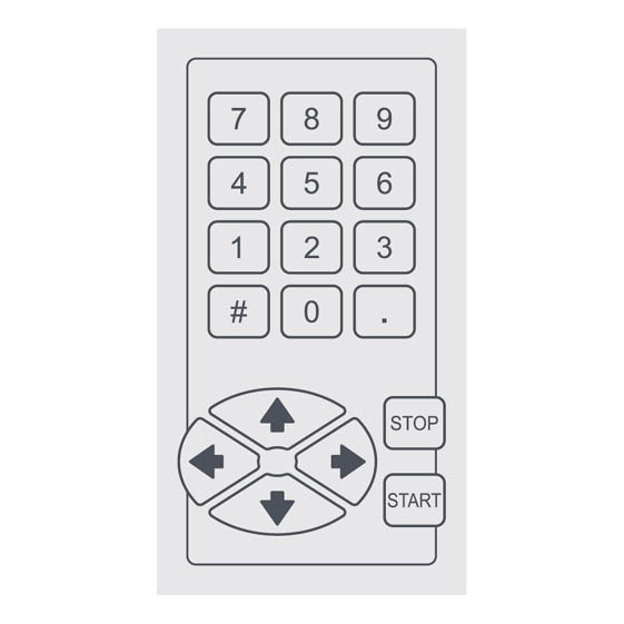 Teko - M58.5 Membrane keyboard (131.8 x 72 x 0.7 mm)