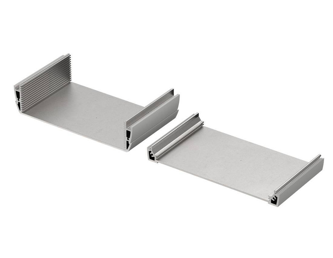 Bopla ASPH 1850-0100 9006 (94241100) - enclosure profiles, horizontally-divided (187 x 54.6 x 100 mm)
