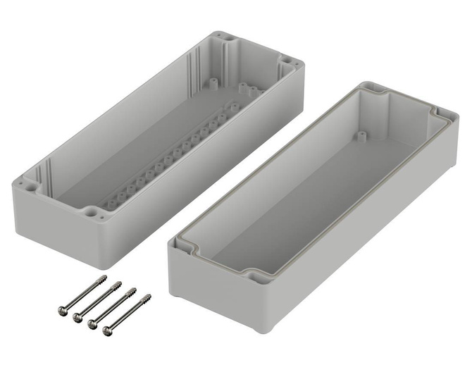 Bopla EM 236 F-LP (62236400) - obudowa PC z wgłębieniem w pokrywie (240 x 80 x 80 mm)