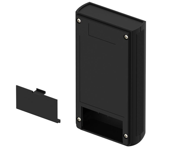 Bopla BOS 700-9005 (34700000) - hand-held enclosure with battery compartment (2 x 9V) and display opening 23 x 58 mm (150 x 80 x 30 mm)