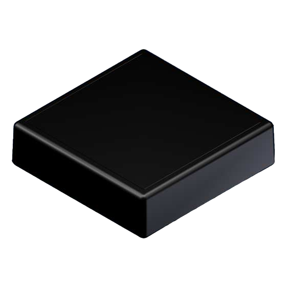 Teko - SMART series (SR120.9) - universal enclosure in black (111,1 x 111,1 x 31 mm)