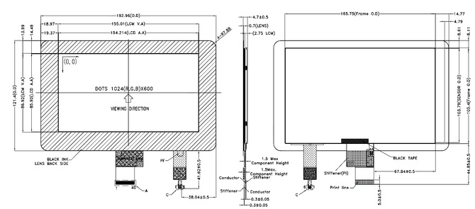Powertip PH102600T013-ZFC04 - wyświetlacz z pełnym kątem widzenia