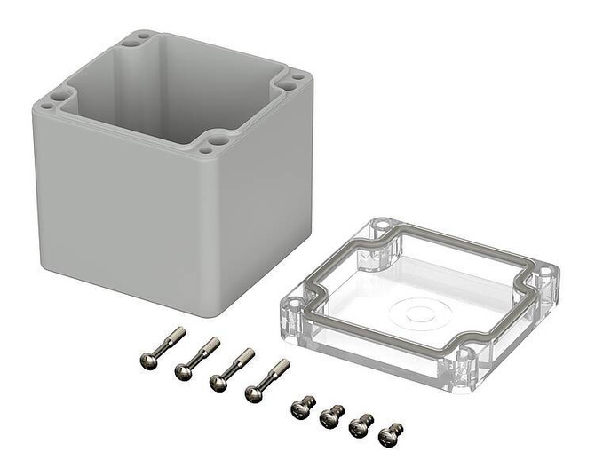 Bopla M 225 G (02225100) - PC enclosure with crystal-clear lid (82 x 80 x 85 mm)