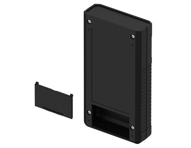 Bopla BOS 751-9005 (34751000) - obudowa ręczna z pojemnikiem na baterie (2 x 9V) i otworowaniem na wyświetlacz (157 x 84 x 30 mm)