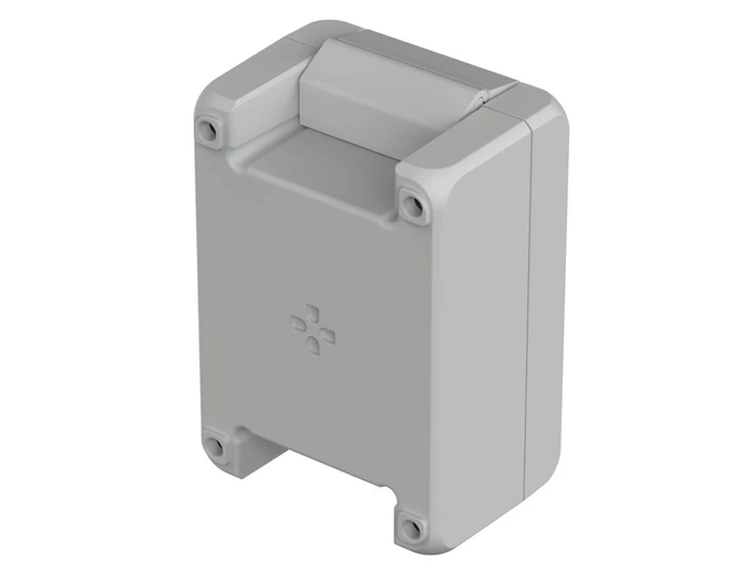 Bopla BA 100806 F-7035 (00122125) - aluminum enclosure with a recess in the cover and neoprene seal (121 x 86 x 60 mm)