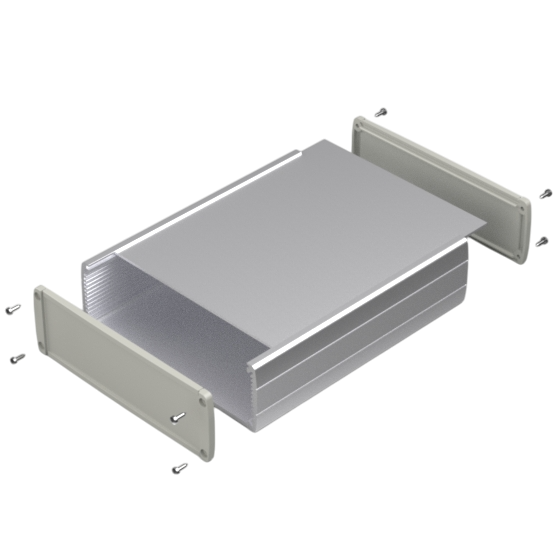 Teko - seria TEKAL 4 (TEKAL-42.31) - obudowa aluminiowa (210 x 167 x 53 mm)