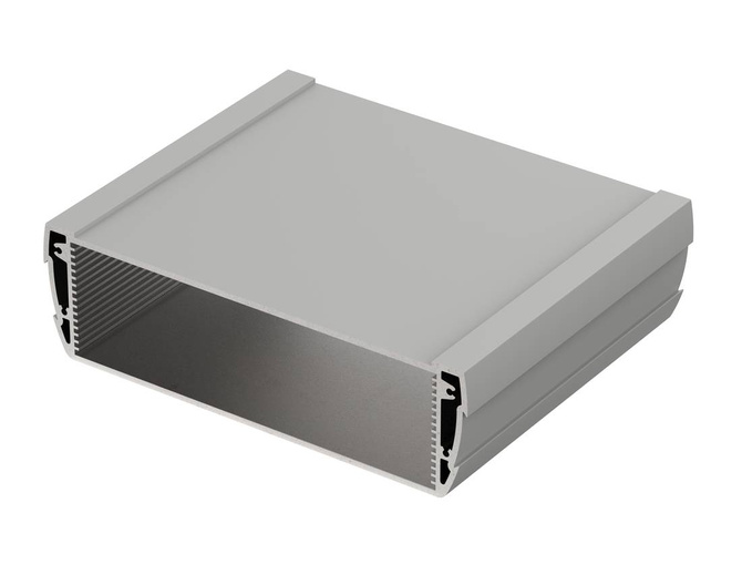 Bopla ASP 1540-0100 9006 (94151100) - asymetryczny profil aluminiowy zamknięty (154 x 44 x 100 mm)