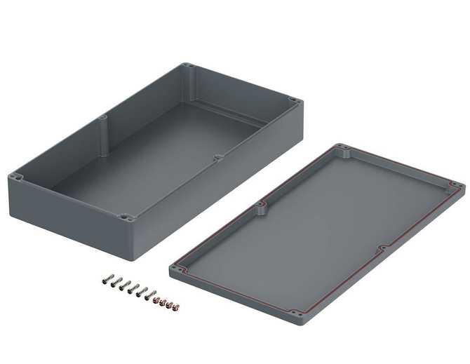 Bopla A 196 SIL (01196010) - aluminum enclosure with silicone seal (600 x 310 x 111 mm)