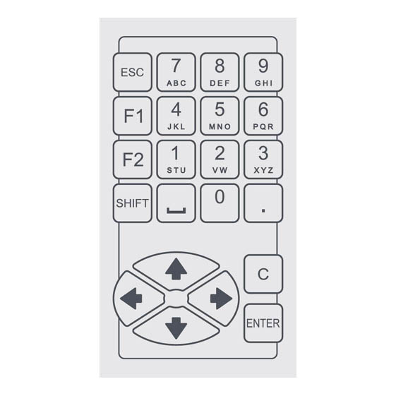 Teko - M58.5 Membrane keyboard (131.8 x 72 x 0.7 mm)