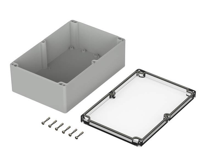 Bopla M 2401 G (02240300) - PC enclosure with crystal-clear lid (240.3 x 160.3 x 90 mm)