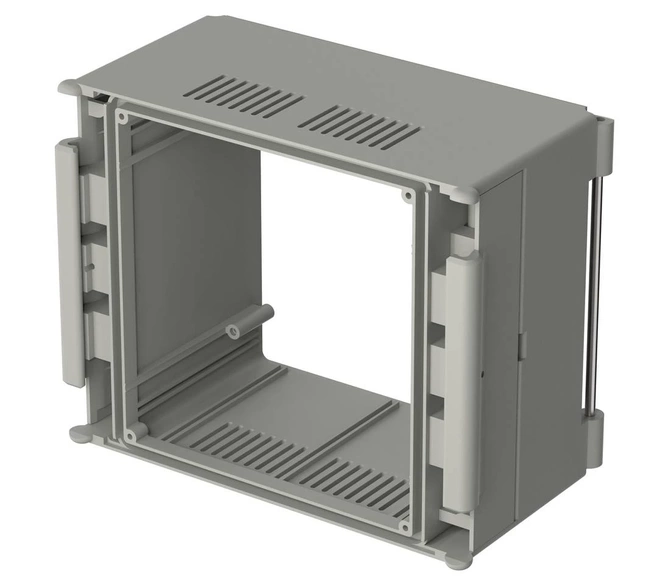 Bopla BC 5000 L-1 (79001900) - basic element 1.0 (88.25 mm deep) with air vents CombiCard 5000-7000 enclosure (175 x 146 x 88 mm, 3U 20HP)