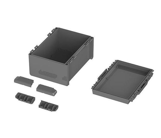 Bopla B 233016 ABS 7024 (96038574) - universal enclosure (239 x 300 x 160 mm)