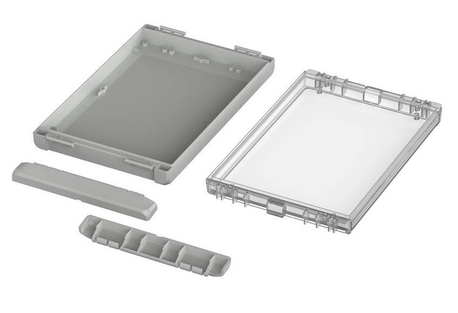 Bopla B 261704 PC-V0-G 7035 (96026345) - obudowa uniwersalna z przezroczystą pokrywą (271 x 170 x 40 mm)