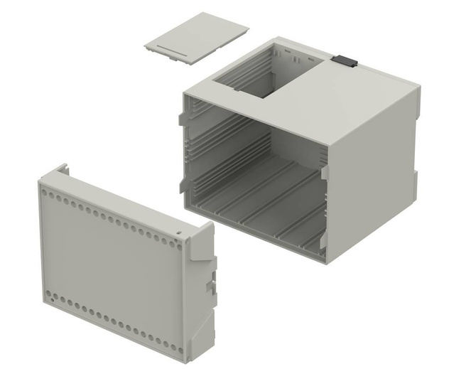 Bopla CNS 100 AK (65010030) - CombiNorm-Classic enclosure with adjusting flap (100 x 75 x 109.5 mm)