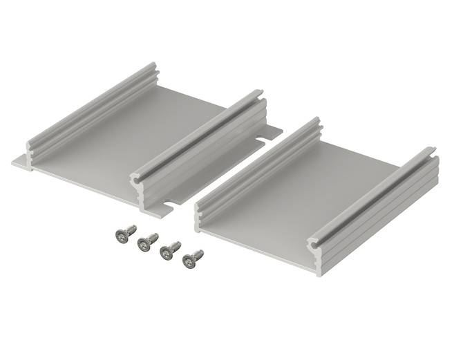 Bopla F 524-80 WL (97253080) - aluminium profile with wall brackets (55.3 x 24.4 x 80 mm)