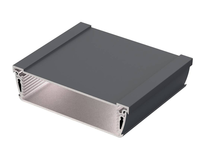 Bopla ASPH 1230-0100 7024 (94232100) - asymetryczny profil aluminiowy półotwarty (121 x 32,8 x 100 mm)