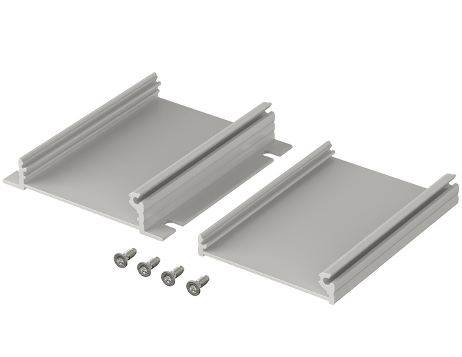 Bopla F 520-80 WL (97252080) - profil aluminiowy półotwarty do montażu naściennego (55,3 x 20,4 x 80 mm)