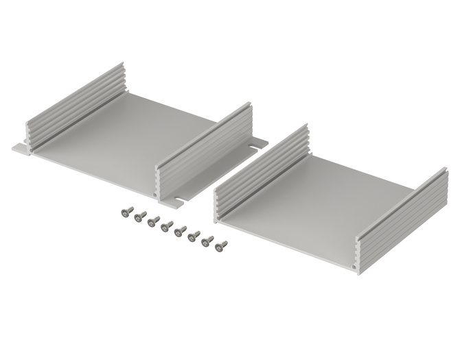 Bopla F 1048-100 WL (97218100) - aluminium profile with wall brackets (105 x 48 x 100 mm)