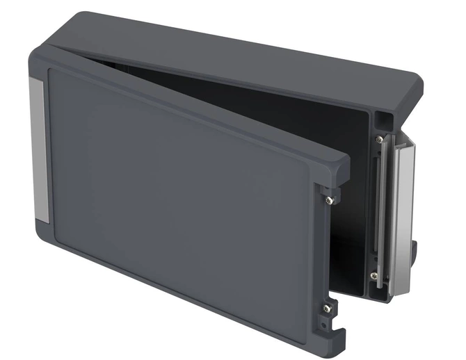 Bopla BA 281709 F SIL-7024 (00126334.SIL) - aluminum enclosure with a recess in the cover and silicone lid seal (299 x 173 x 90 mm)