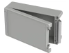 Bopla BA 281709 F-7035 (00126335) - aluminum enclosure with a recess in the cover and neoprene seal (299 x 173 x 90 mm)