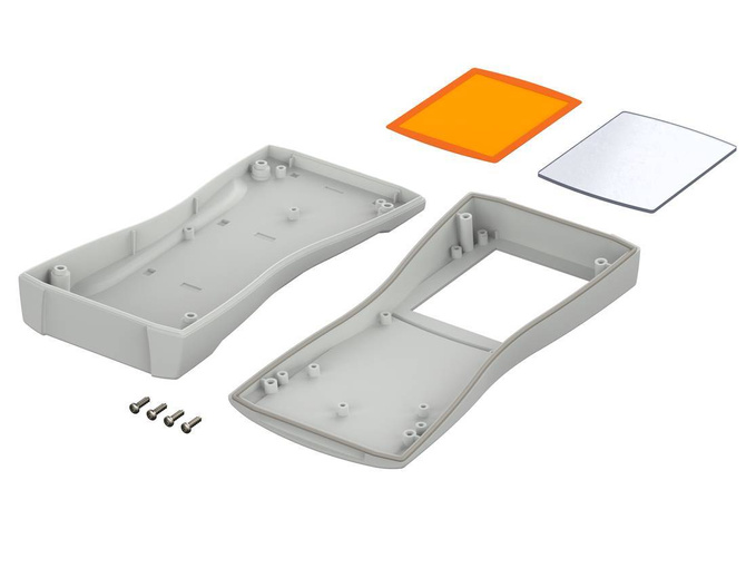 BOPLA BS 802 DIS-7035 (82802235) - obudowa z ABS z oknem wyświetlacza (209,3 x 98 x 34,8 mm)