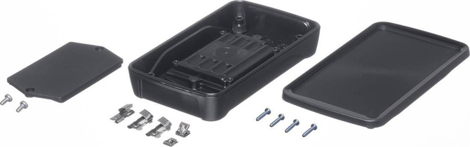 Bopla BOP 500 BE4MC-9005 (35150025) - obudowa ABS z pojemnikiem na baterie (130 x 75 x 26 mm)