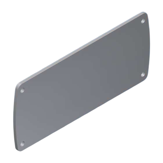 Teko (ALP-3.14) - aluminum front panel (106.2 x 46 mm)