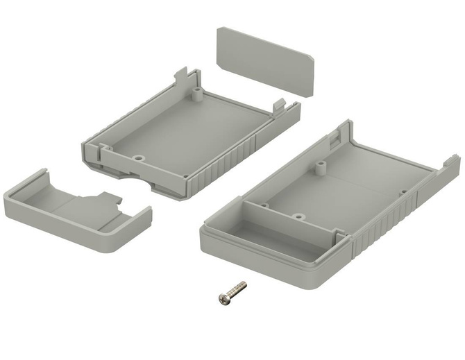 Bopla BOS 503-7038 (34503001) - hand-held enclosure with battery compartment and continous membrane keypad area (120 x 60 x 25 mm)