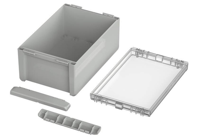 Bopla B 261712 PC-V0-G 7035 (96026365) - obudowa uniwersalna z przezroczystą pokrywą (271 x 170 x 120 mm)