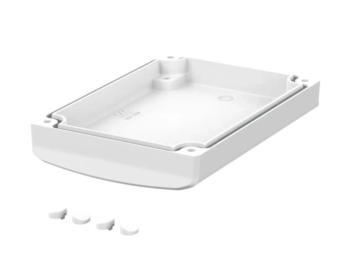 Bopla BOV 1209 OT A-9003-SILC (48142203.SILC) - BoVersa white aluminium lid with silicone seal (125 x 88 x 19 mm)