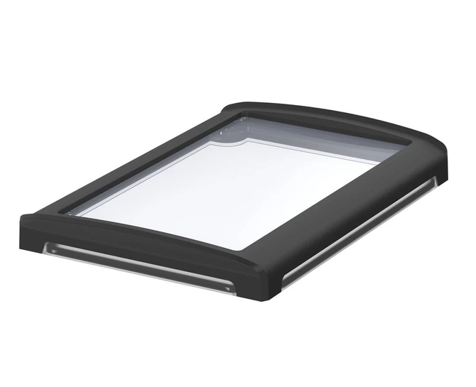 Bopla BOV 1712_ FO 9005 D G (48324350) - BoVersa transparent plastic lid with open black design cover (170 x 120 x 21 mm)