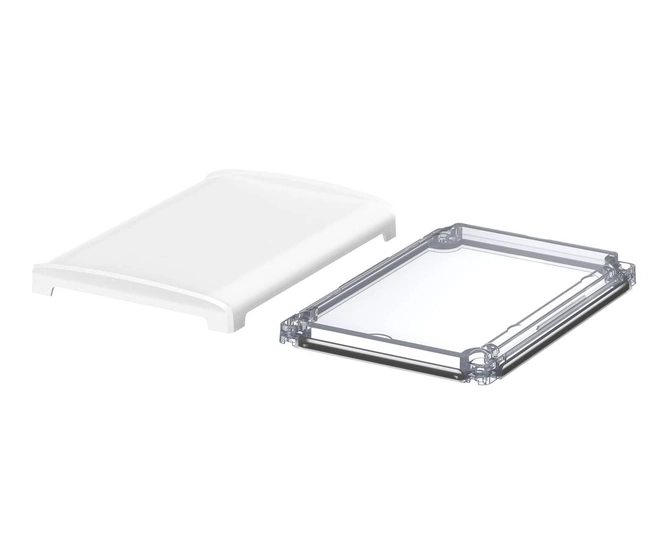 Bopla BOV 1712_ FG 9003 D G (48424330) - BoVersa transparent plastic lid with full white design cover (170 x 120 x 21 mm)