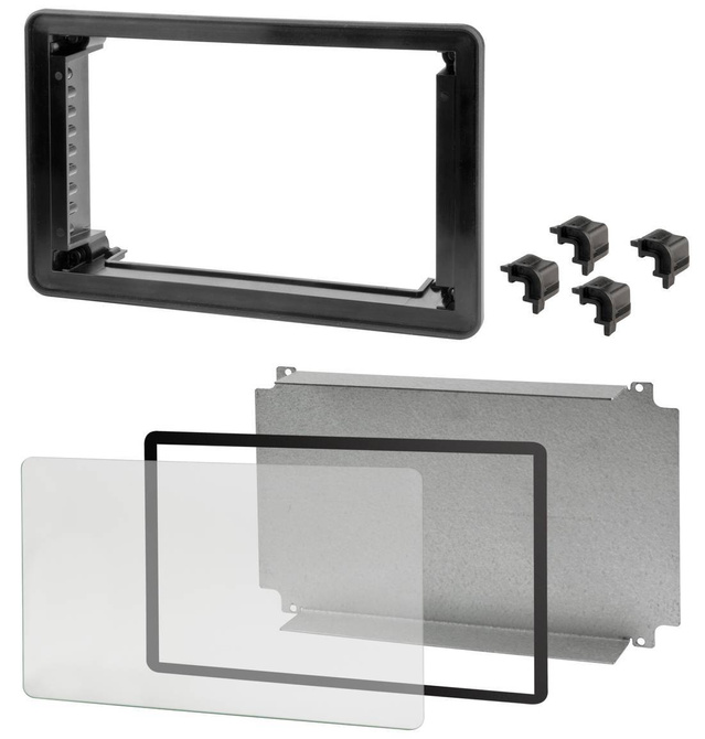 Bopla BTK 7.0-9005 Set (78010705.S1) - set with unpainted glass (226 x 146 x 52.5 mm)