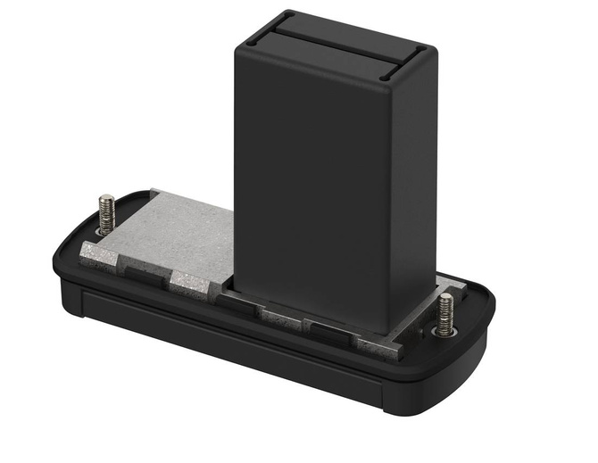 BOPLA ABM 800 AL BE (84082100) - mounting lid with removable aluminium cap and compartment for 9V block battery for AB 800