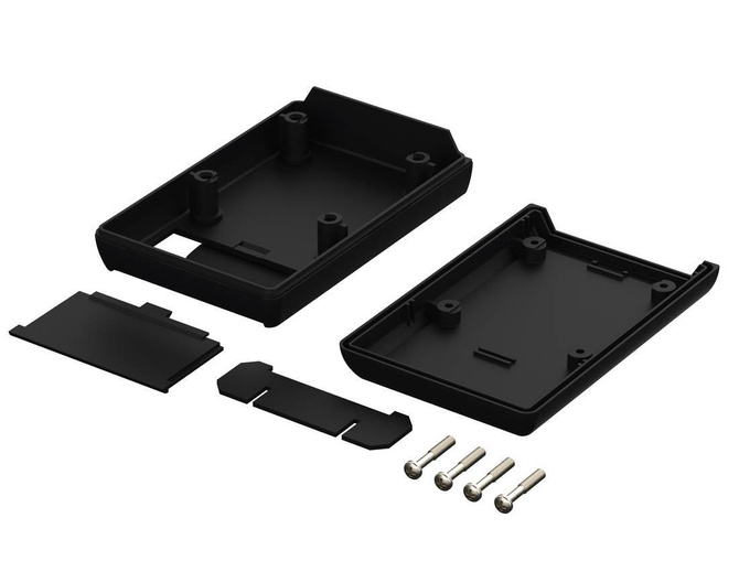 Bopla BOS 400 ASC (34400500) - hand-held enclosure with battery compartment (2 x 9V) and set-up clip (100 x 65 x 24 mm)