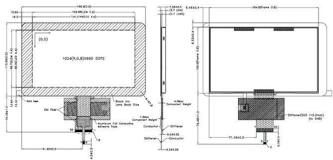 Powertip PH102600T013-ZHC05 - wyświetlacz z pełnym kątem widzenia