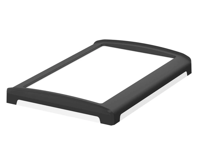 Bopla BOV 1712_ FO 9005 D 9003 (48314353) - biała pokrywa BoVersa z otwartym czarnym design coverem (170 x 120 x 21 mm)