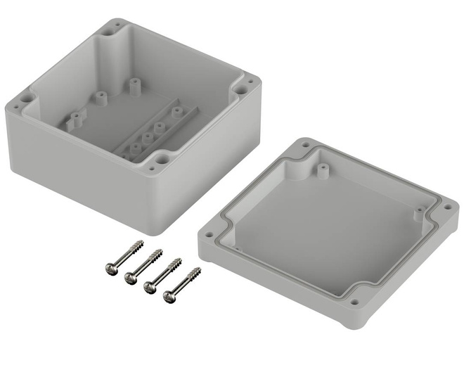 Bopla ET 212 F (63212200) - ABS enclosure with a recess in the lid (100 x 100 x 57 mm)