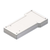 Teko - TBT series (TBT-2BK.7) - white handheld enclosure with battery compartment (210 x 116 x 31,5 mm)